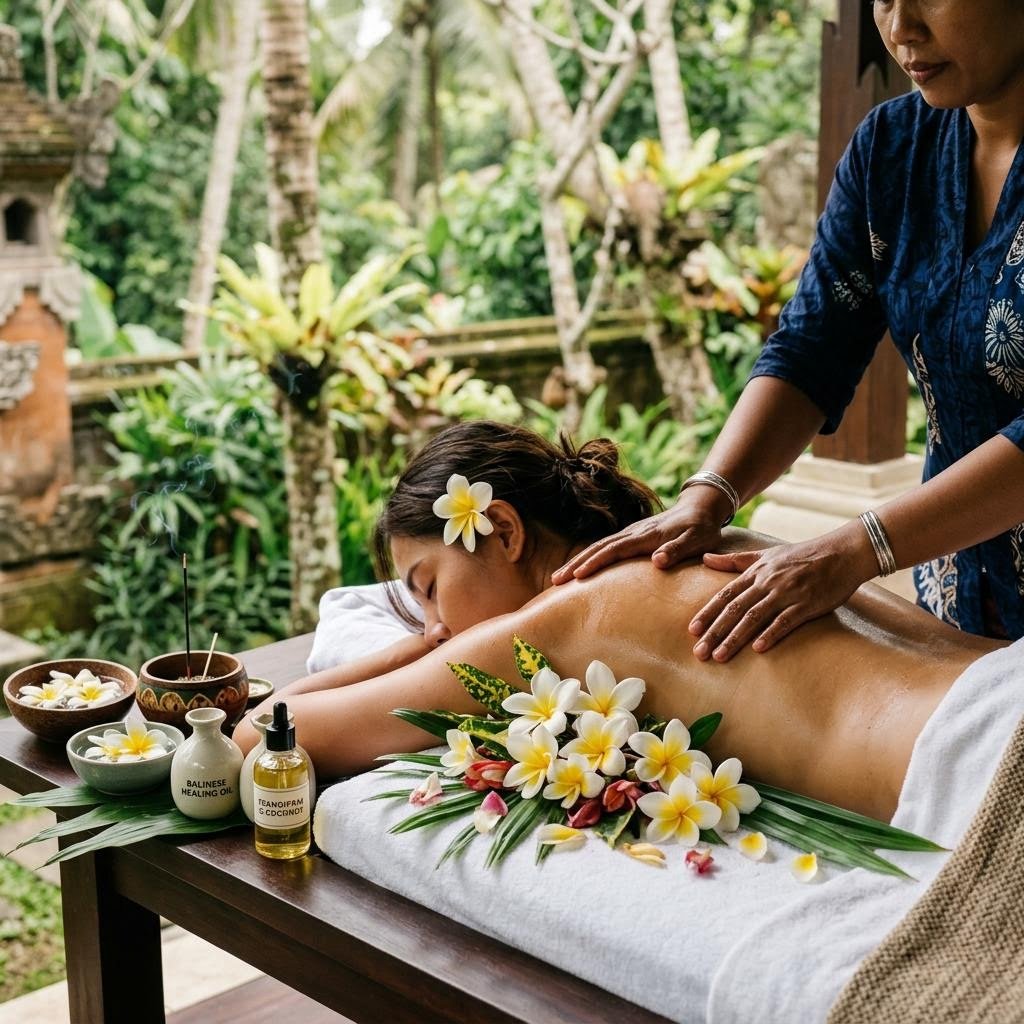 Balinese deep pressure massage technique at Mantra Luxury Spa