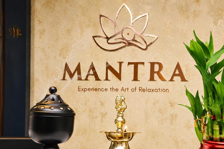 Mantra incense and logo